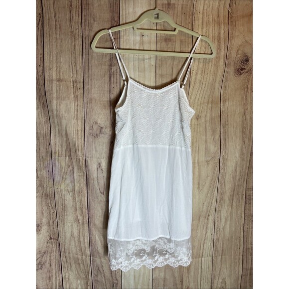 POL Dresses & Skirts - POL White Lace Bottom Feminine  Cottagecore Small Baby Doll Sun Dress Women’s S